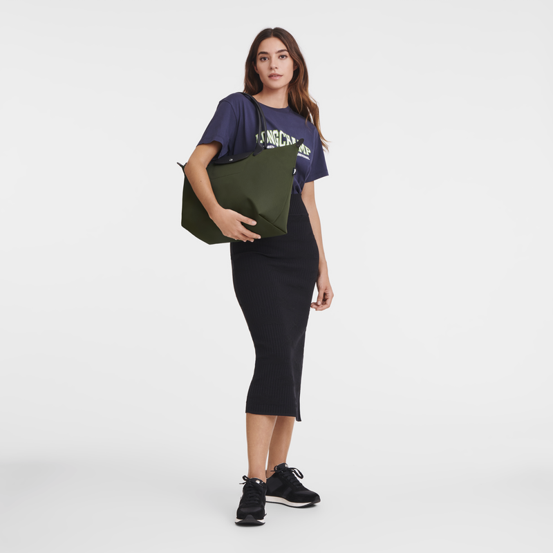 Longchamp Le Pliage Energy Bolso shopper L Lona reciclada - Caqui Liquidación