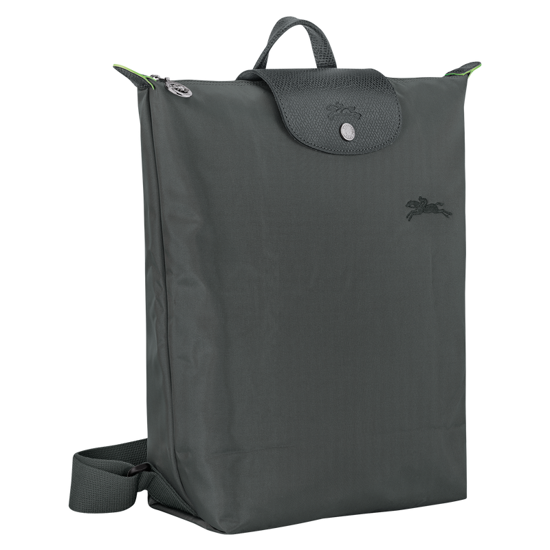 Longchamp Le Pliage Green Mochila M Tela - Grafito Envío gratis