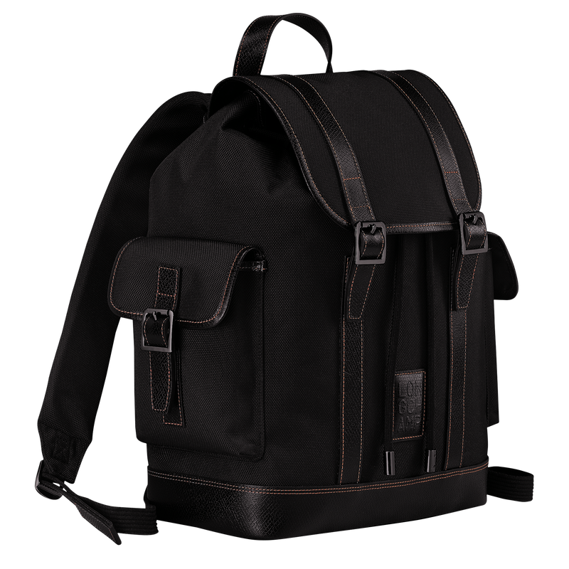 Longchamp Boxford Mochila Lona reciclada - Negro Oferta especial