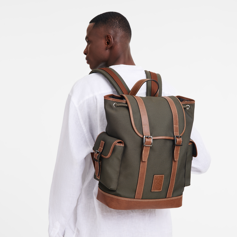 Longchamp Boxford Mochila Lona reciclada - Marrón Envío gratis