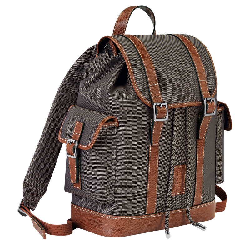 Longchamp Boxford Mochila Lona reciclada - Marrón Envío gratis