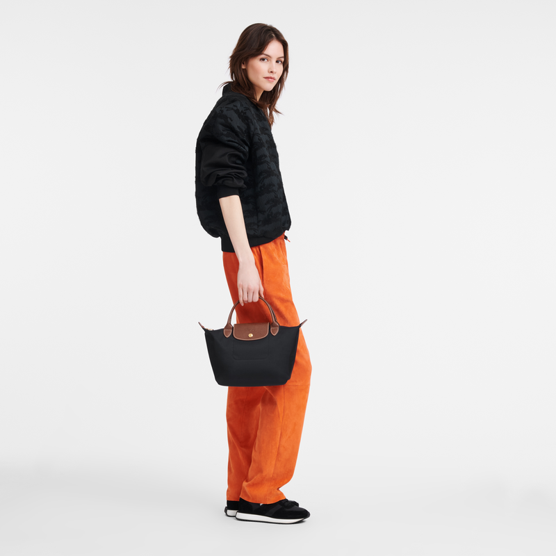Longchamp Le Pliage Original Bolso con asa superior S Lona reciclada - Negro Últimos 2 días