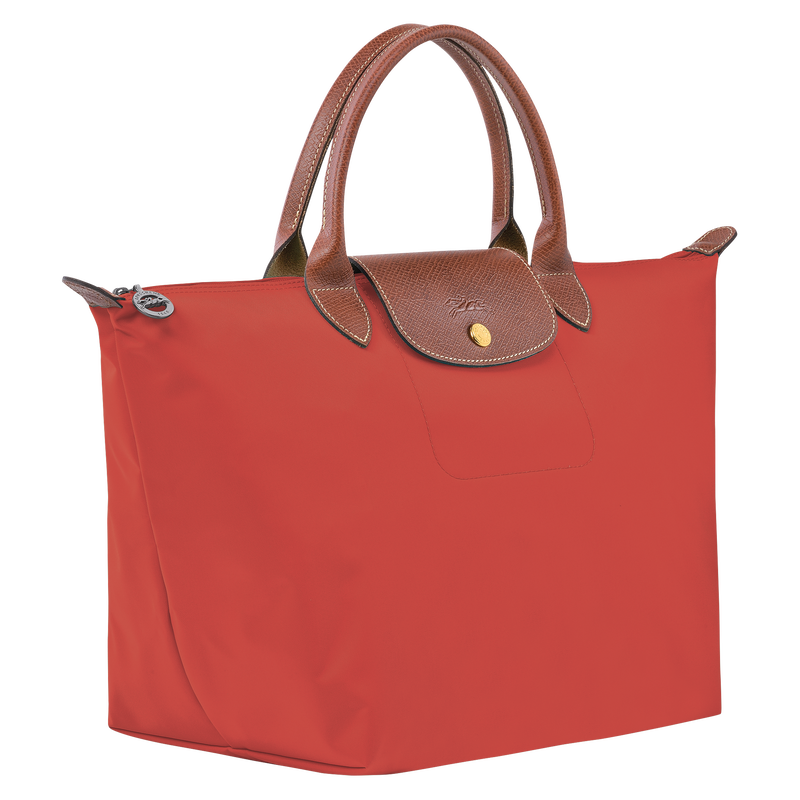Longchamp Le Pliage Original Bolso con asa superior M Lona reciclada - Tomate Limitado a 3 días