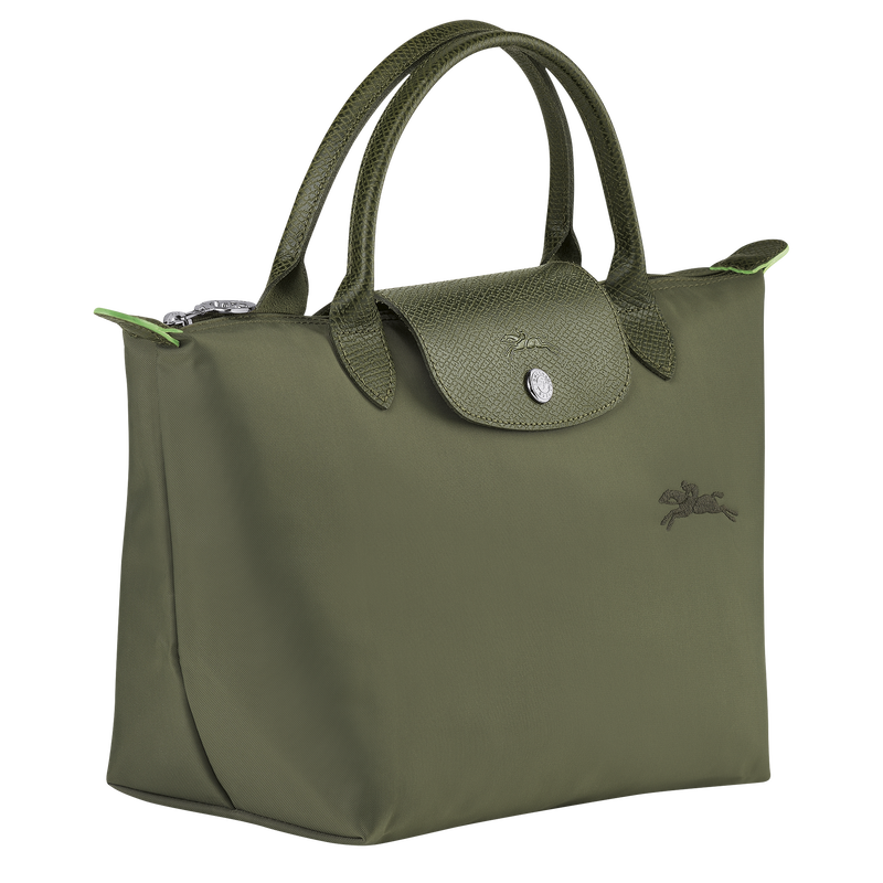 Longchamp Le Pliage Green Bolso con asa superior S Lona reciclada - Bosque Última moda