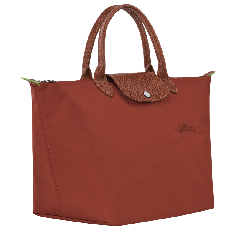 Longchamp Le Pliage Green Bolso con asa superior M Lona reciclada - Castaño Ofertas especiales