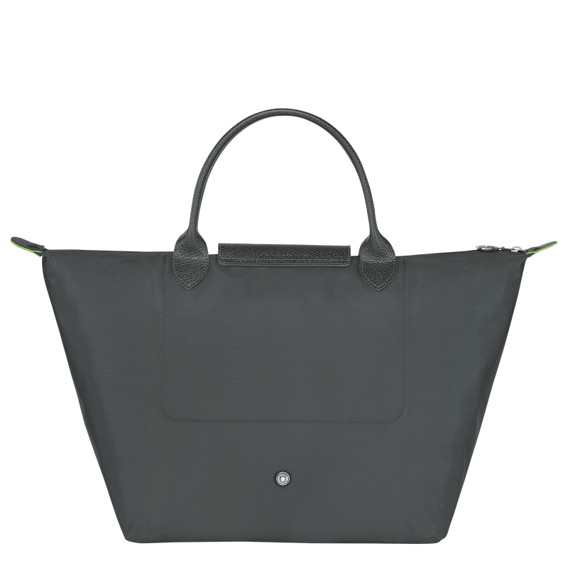 Longchamp Le Pliage Green Bolso con asa superior M Lona reciclada - Grafito Devoluciones gratuitas