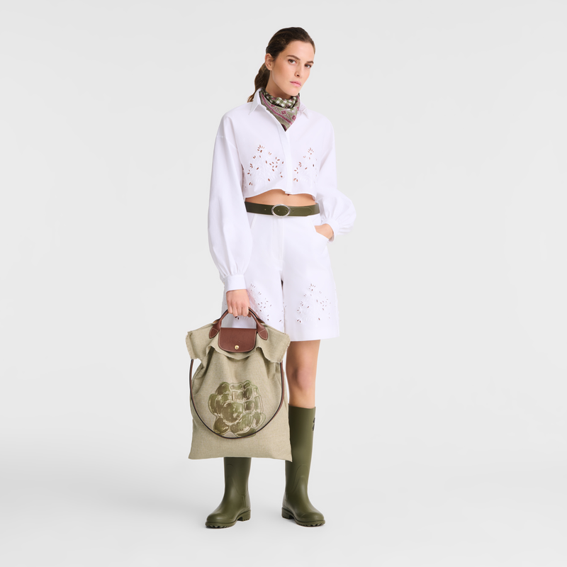 Longchamp Le Pliage Collection Bolsa alcachofa XL Tela - alcachofa En línea
