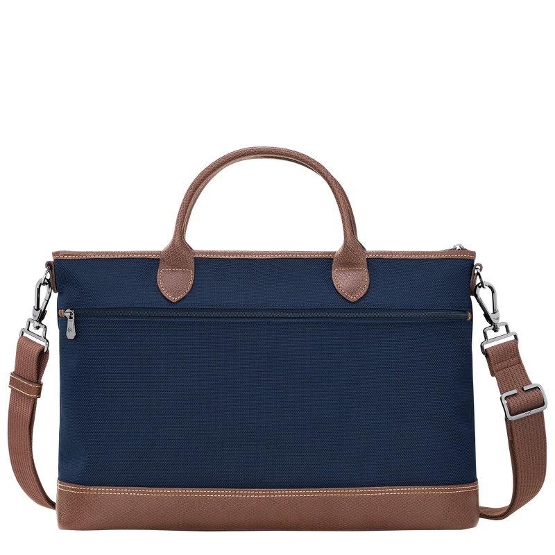 Longchamp Boxford Maletín S Lona reciclada - Azul Rebajas de fábrica
