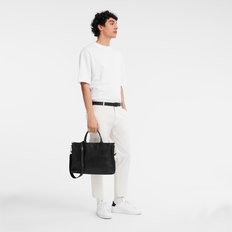 Longchamp Le Foulonné Maletín S Cuero - Negro Los más vendidos