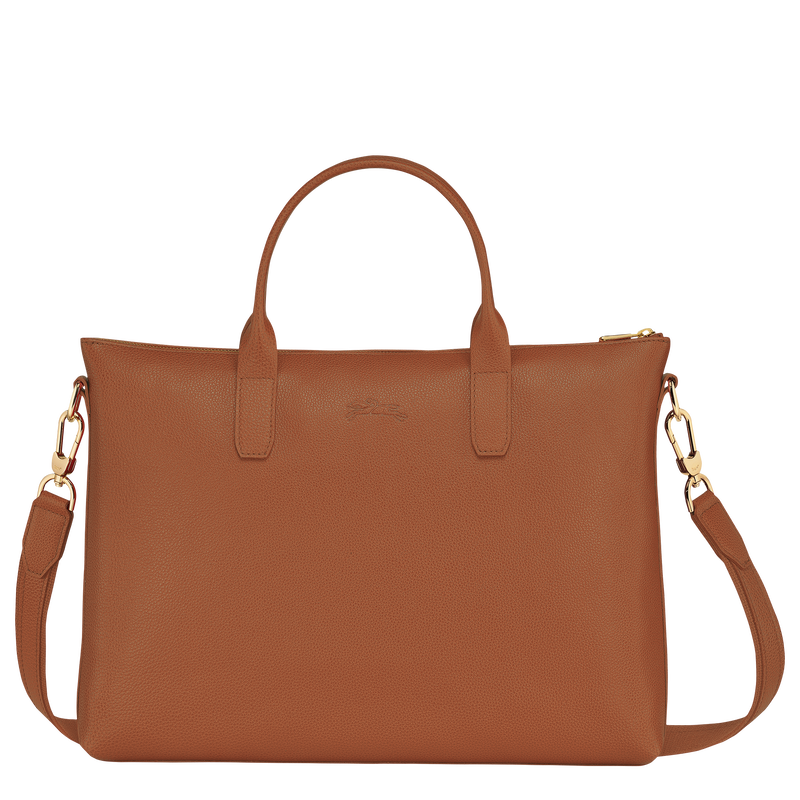 Longchamp Le Foulonné Maletín S Cuero - Caramelo Ventas relámpago