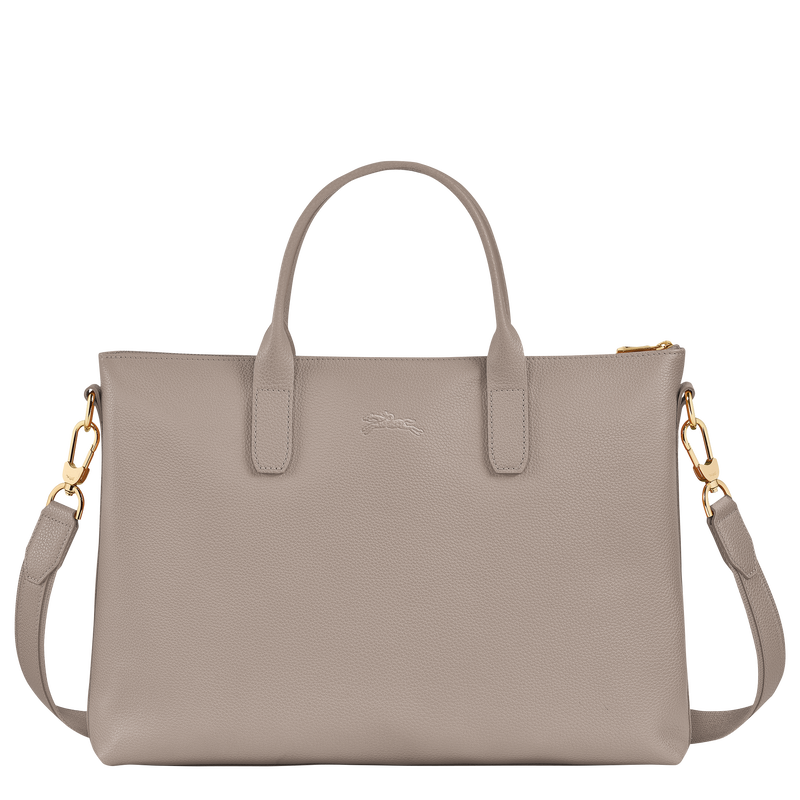 Longchamp Le Foulonné Maletín S Cuero - Tórtola Descuento