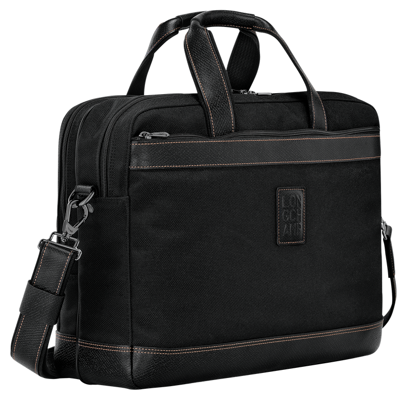 Longchamp Boxford Maletín L Lona reciclada - Negro Rebajas online