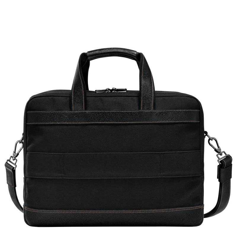 Longchamp Boxford Maletín L Lona reciclada - Negro Rebajas online