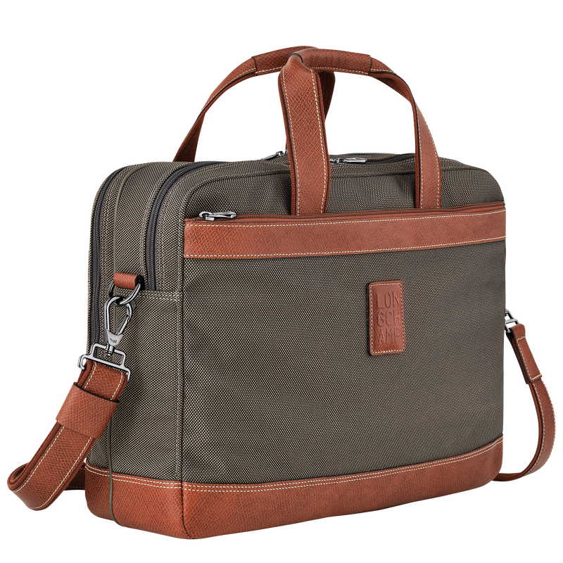 Longchamp Boxford Maletín L Lona reciclada - Marrón Rebajas top