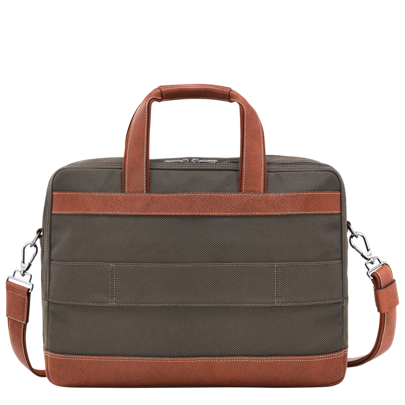 Longchamp Boxford Maletín L Lona reciclada - Marrón Rebajas top