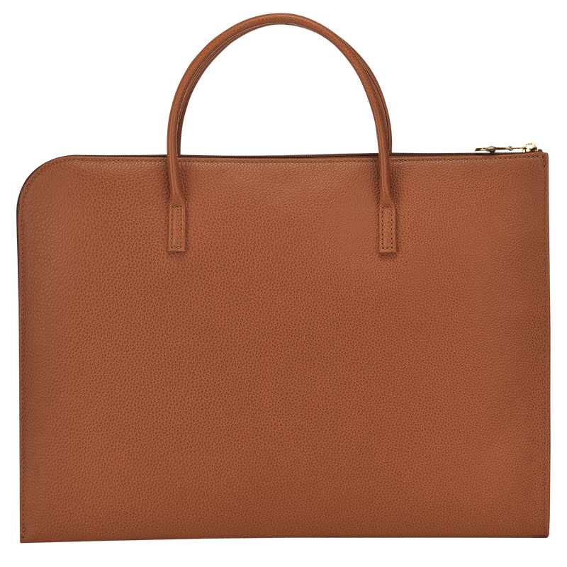 Longchamp Le Foulonné Maletín S Cuero - Caramelo Envío gratis