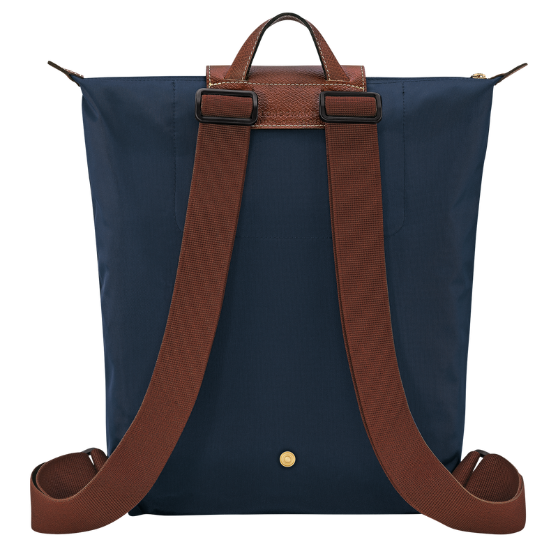Longchamp Le Pliage Original Mochila M Tela - Azul Marino Solo queda un día