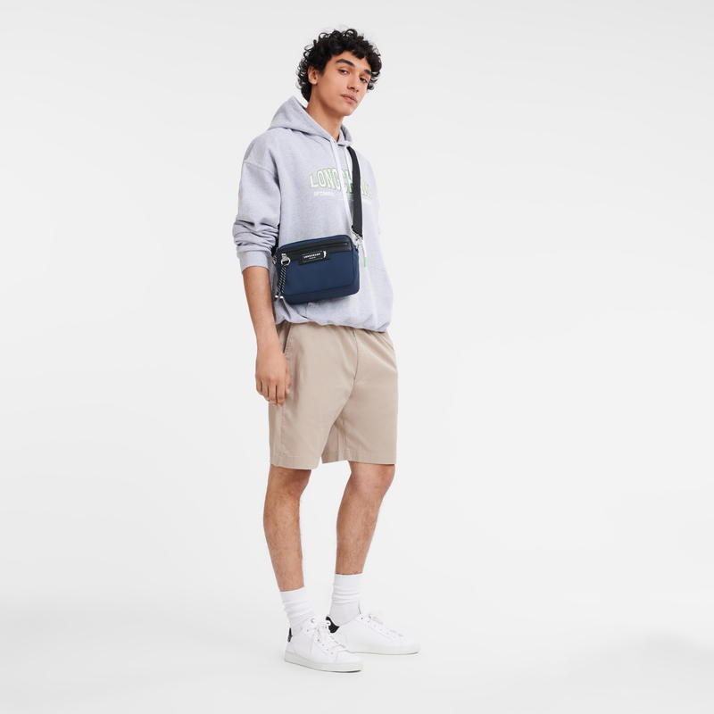 Longchamp Le Pliage Energy Bolso bandolera S Lona reciclada - Azul Marino Tienda de fábrica