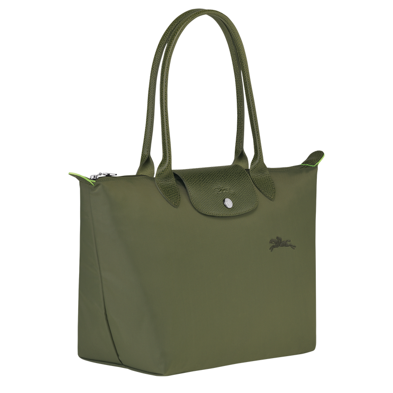 Longchamp Le Pliage Green Bolso de hombro M Lona reciclada - Bosque 2025