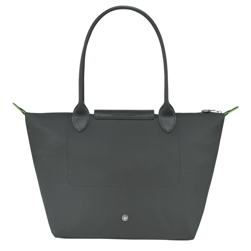Longchamp Le Pliage Green Bolso de hombro M Lona reciclada - Grafito En línea