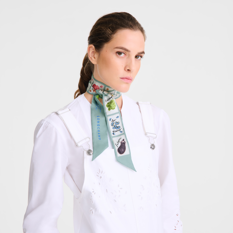 Longchamp Rosa y verde Banda Seda - Verbena Oferta especial