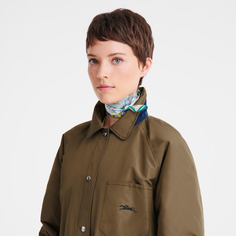 Longchamp Torre Ecuestre Pañuelo de seda 50 Seda - Verbena Tienda de fábrica
