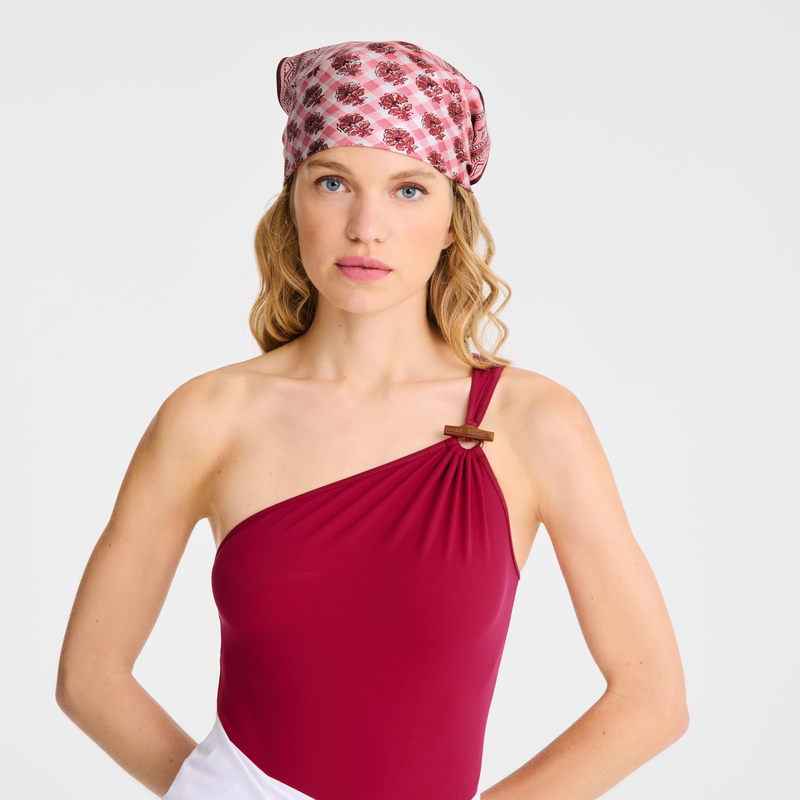 Longchamp La escapada bucólica Pañuelo de seda 50 Seda - Blush Ahorra y exporta