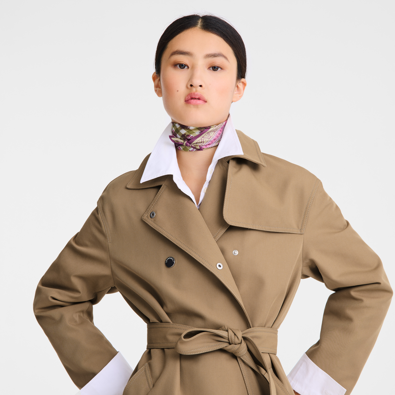 Longchamp La escapada bucólica Pañuelo de seda 50 Seda - alcachofa Precios de Black Friday