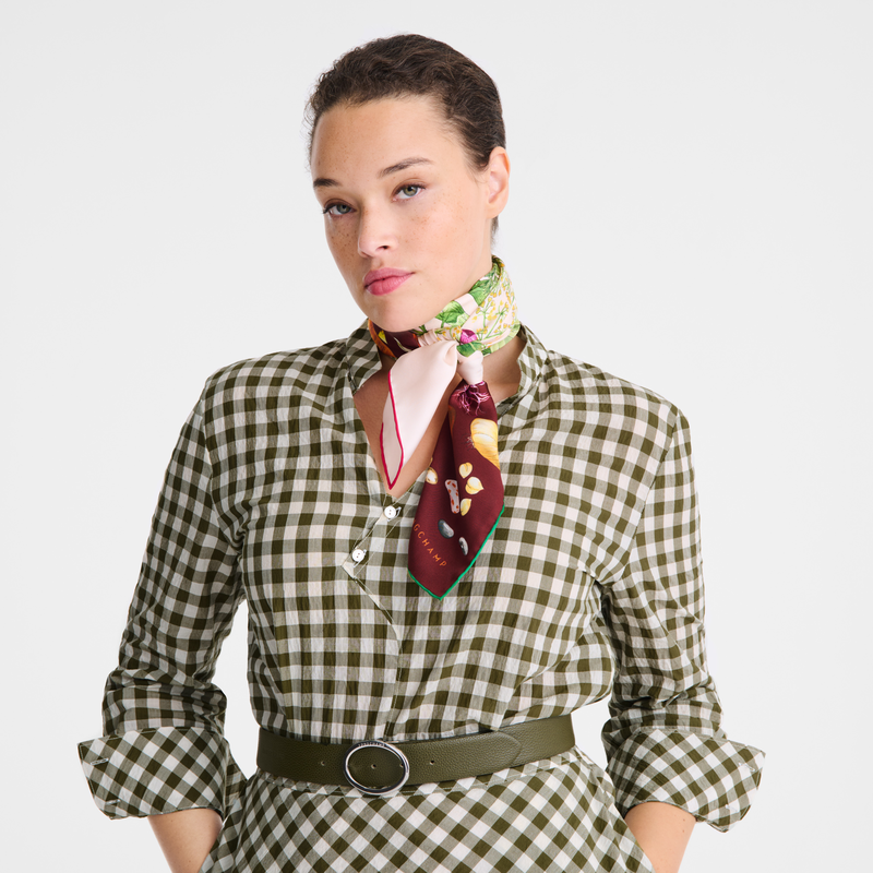 Longchamp Más allá del jardín Pañuelo de seda 90 Seda - Multicolor Tienda