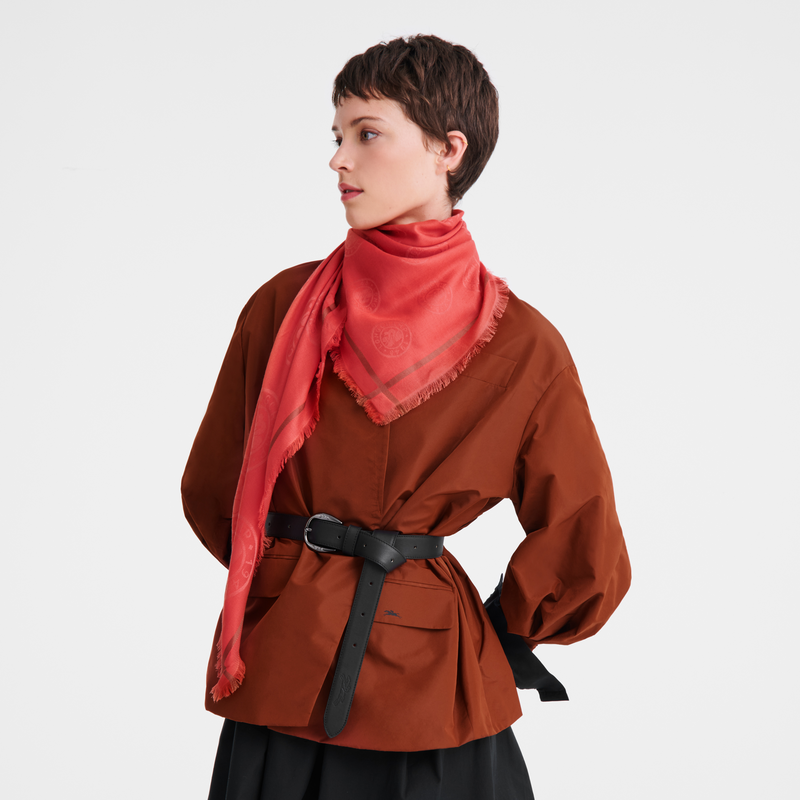 Longchamp La Médaille Longchamp Estola de mujer Mezcla de algodón - Tomate Rebajas top