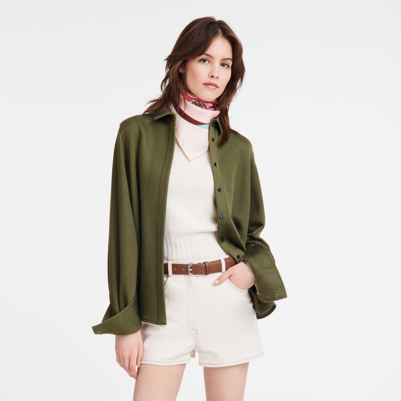 Longchamp Le Pliage Cinturón de mujer Cuero - Coñac Tienda de fábrica