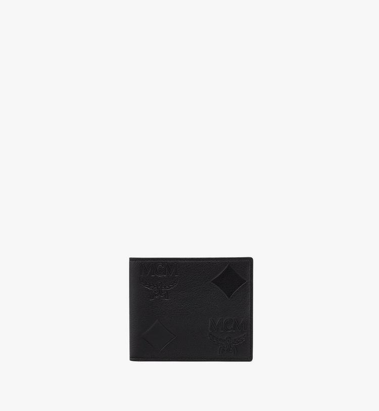MCM Aren Bifold Wallet in Maxi Monogram Leather Liquidación