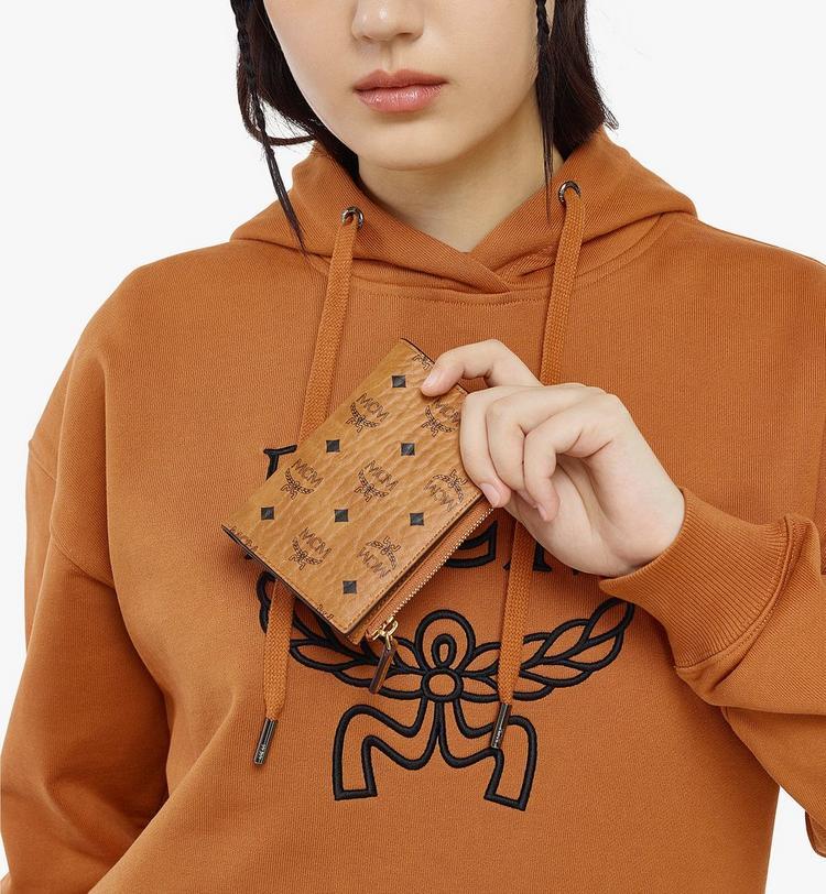 MCM Bifold Zip Card Wallet in Visetos Limitado a 3 días