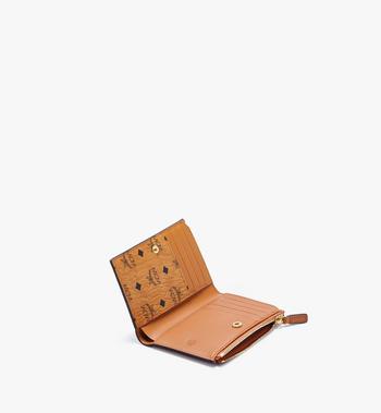 MCM Bifold Zip Card Wallet in Visetos Limitado a 3 días