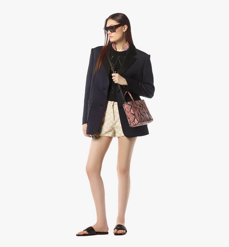 MCM Toni Top-Zip Shopper in Python Print Coronet Devoluciones gratuitas
