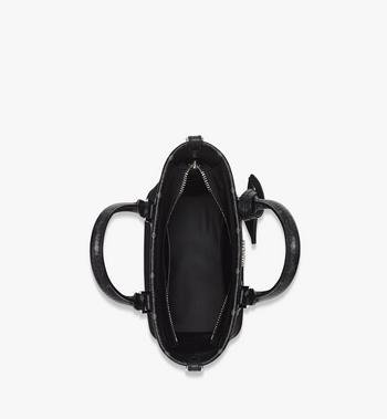 MCM Aren Shopper in Recycled Nylon and Monogram Print Leather En línea