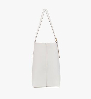 MCM Himmel Shopper in Embossed Logo Leather Descuento