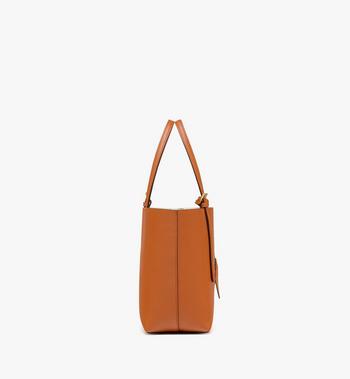 MCM Himmel Shopper in Embossed Logo Leather Liquidación
