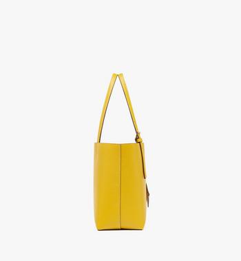 MCM Himmel Shopper in Embossed Logo Leather Mejor oferta