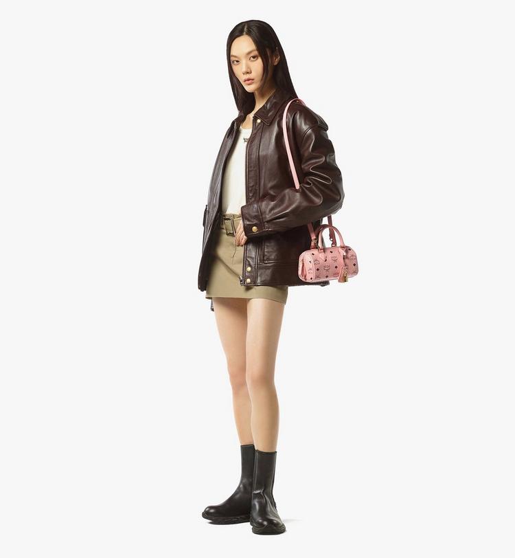 MCM Ella Boston Bag in Visetos Envío internacional gratuito