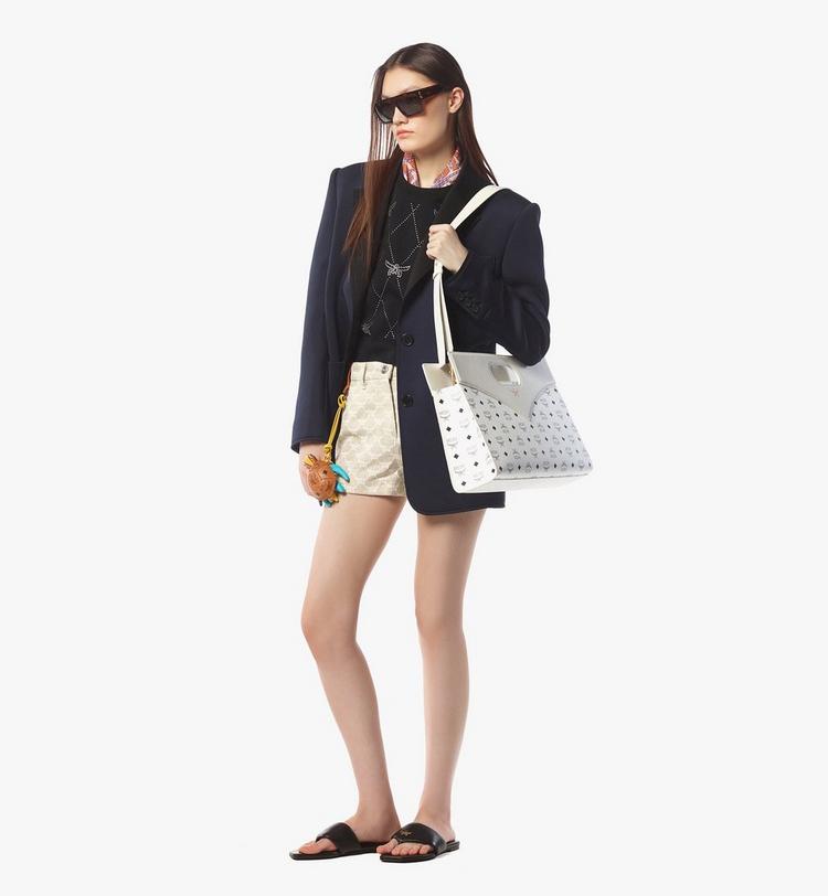 MCM Diamond Tote in Visetos Leather Mix Precios de Black Friday