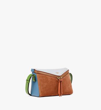 MCM Diamant 3D Shoulder Bag in Suede and Calf Leather Ofertas especiales