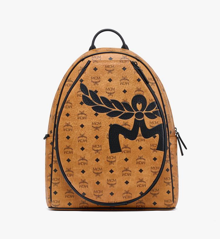 MCM Stark Tennis Backpack in Mega Laurel Visetos Rebajas de fábrica