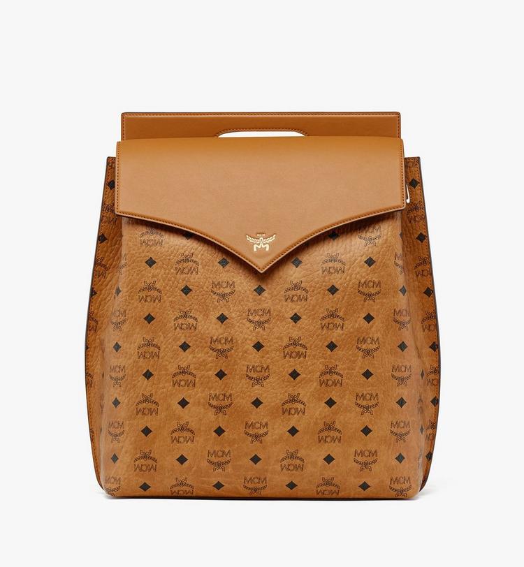 MCM Diamond Backpack in Visetos Leather Mix Ventas relámpago