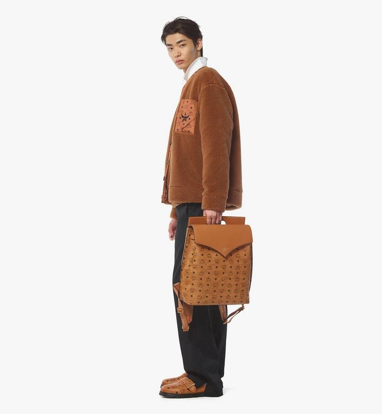 MCM Diamond Backpack in Visetos Leather Mix Ventas relámpago