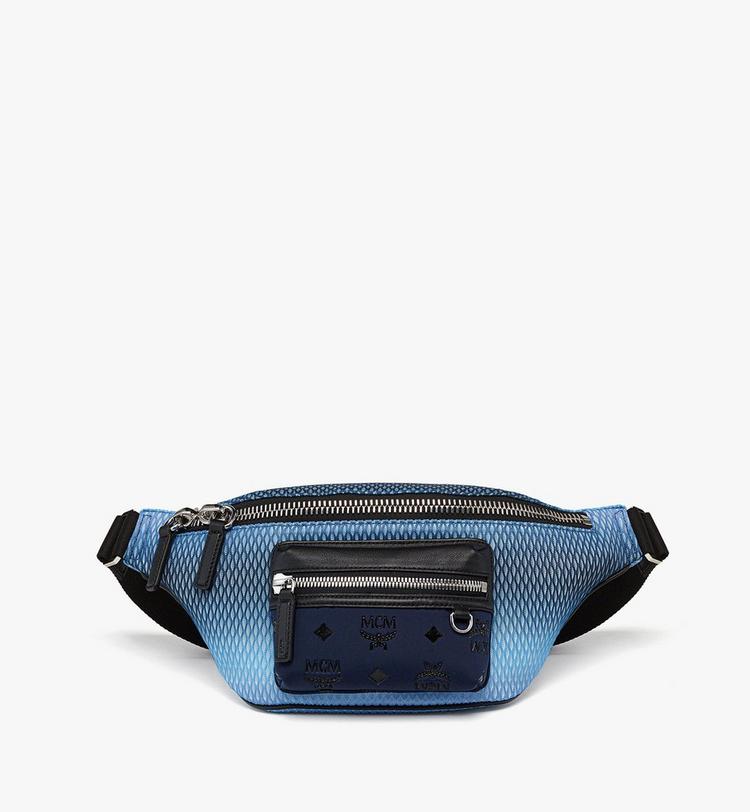 MCM Fursten Belt Bag in Gradation Mesh and Monogram Neoprene Tienda