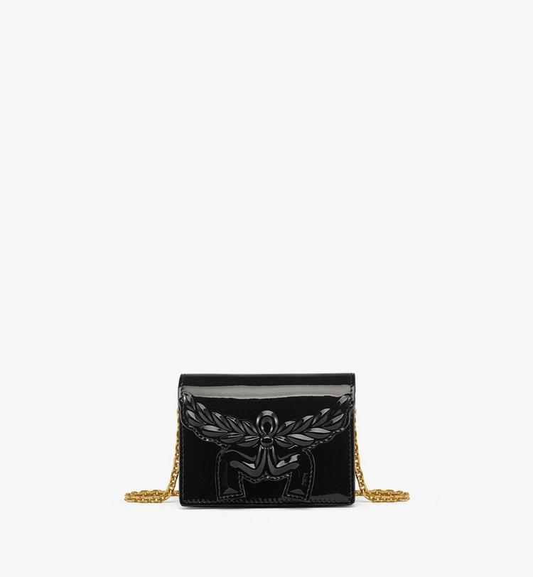 MCM Himmel Laurel Chain Wallet in Patent Leather Últimos 2 días