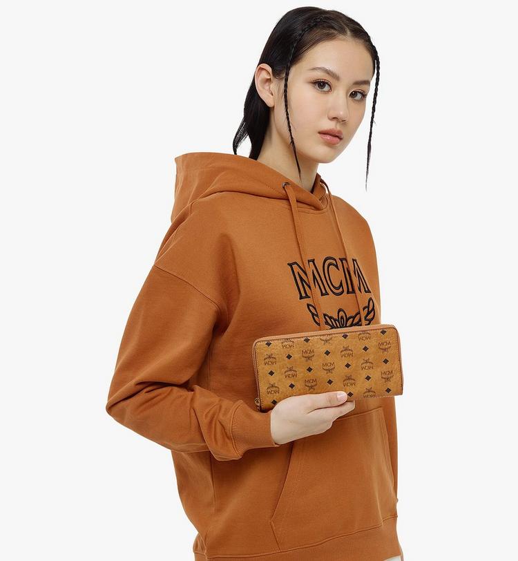 MCM Aren Zip Around Wallet in Visetos Grandes descuentos