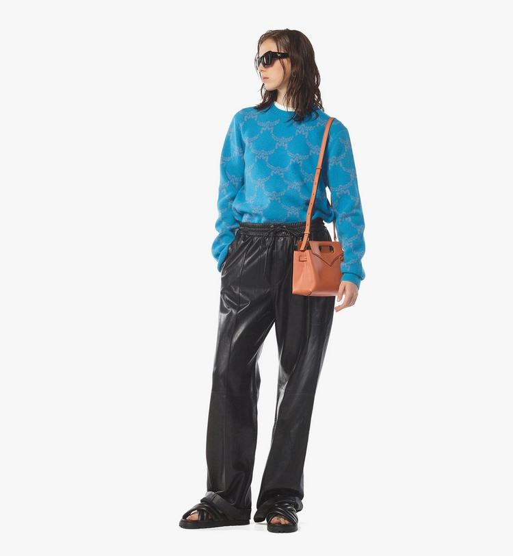MCM Soft Diamond Tote in Embossed Leather En línea