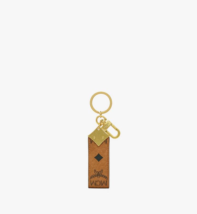 MCM Aren Diamond Logo Key Holder in Visetos Tienda